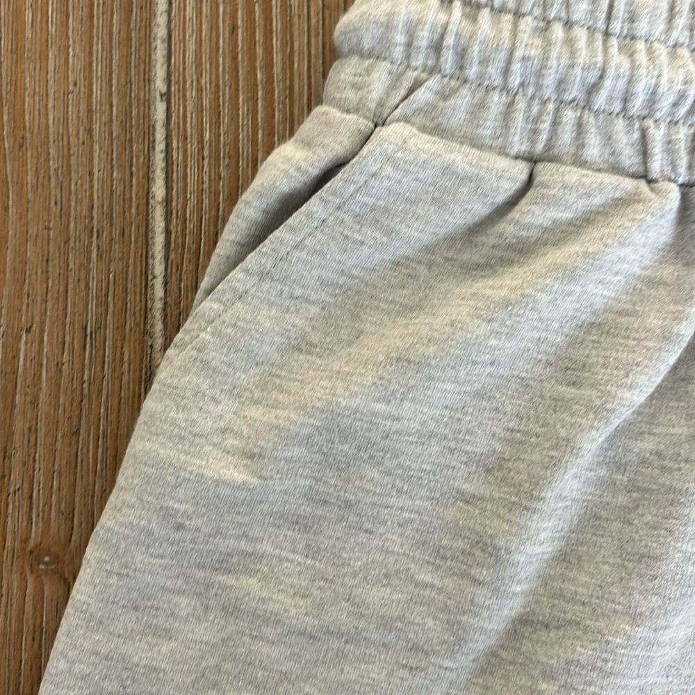 Grey Basic High Waisted Pocket Sweat Short Size Small - Picture 4 of 5